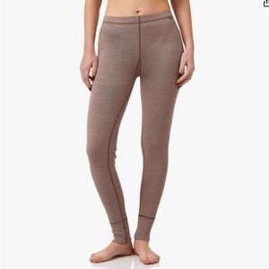 Meriwool 100% Merino Wool Thermal Leggings in Khaki